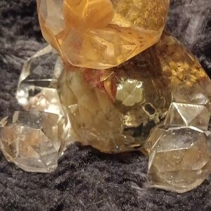 Resin Crystal Boutique And Butterfly Bear Figurine